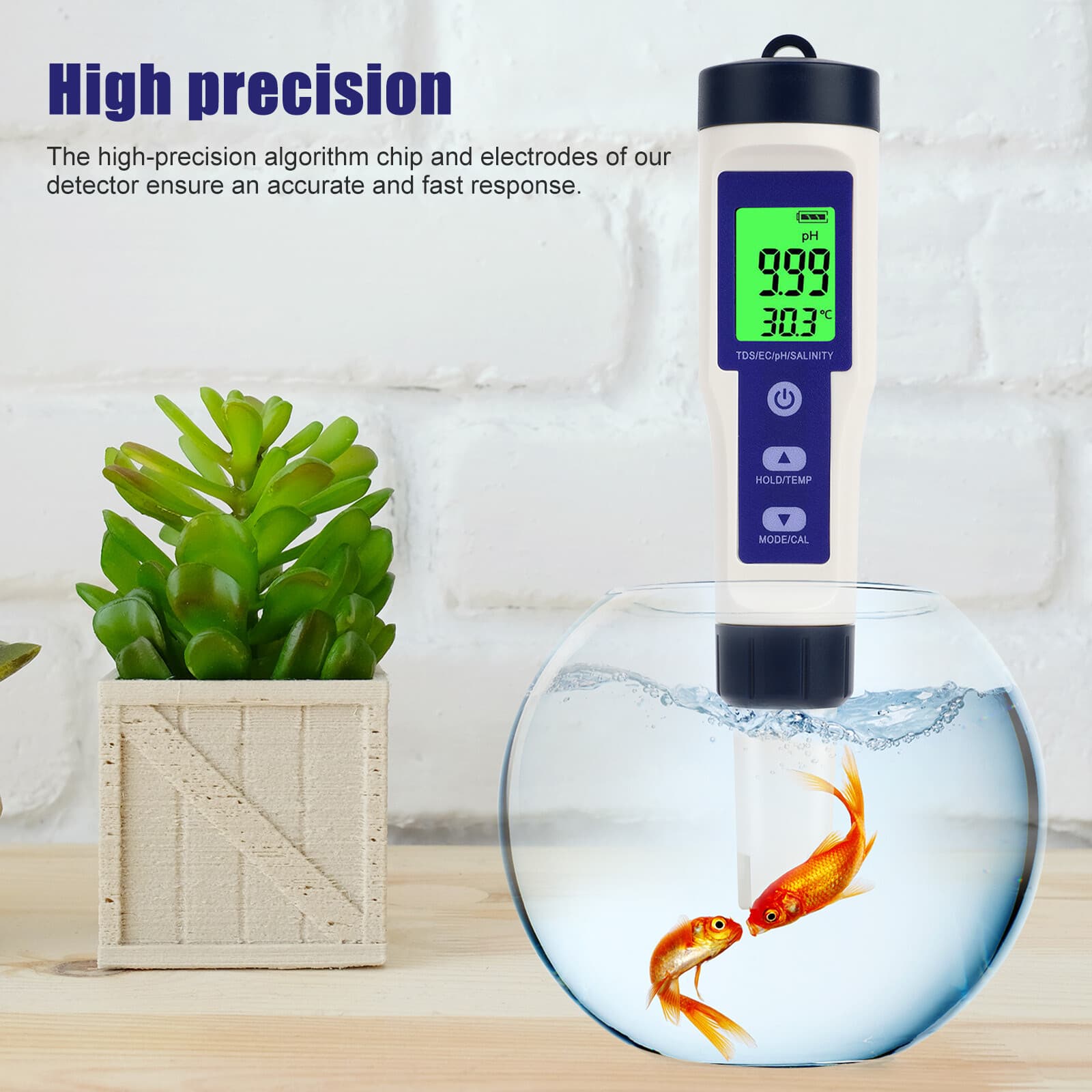 5 In 1 Digital Water Quality Meter Tester Tool PH/TDS/EC/Salinity/Temperature 4