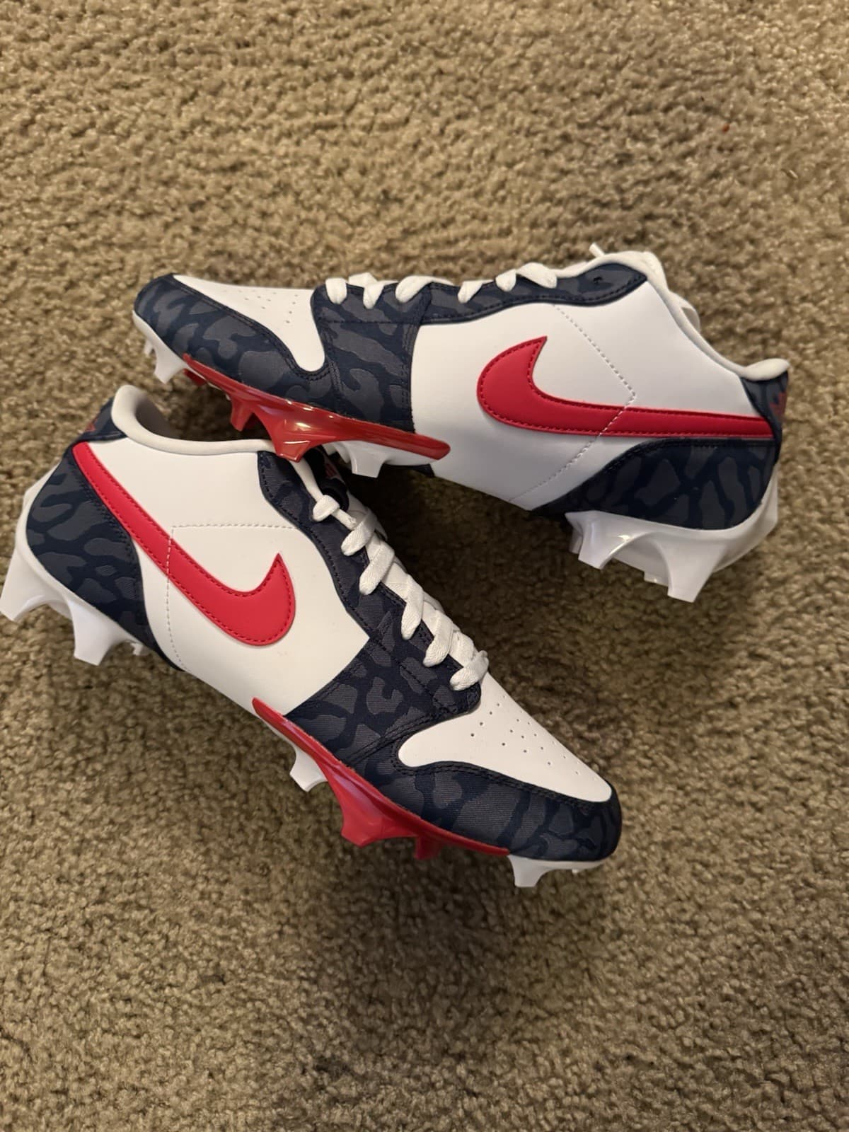 2025 Jordan 1 Low cleats Howard University PE Size 11 2