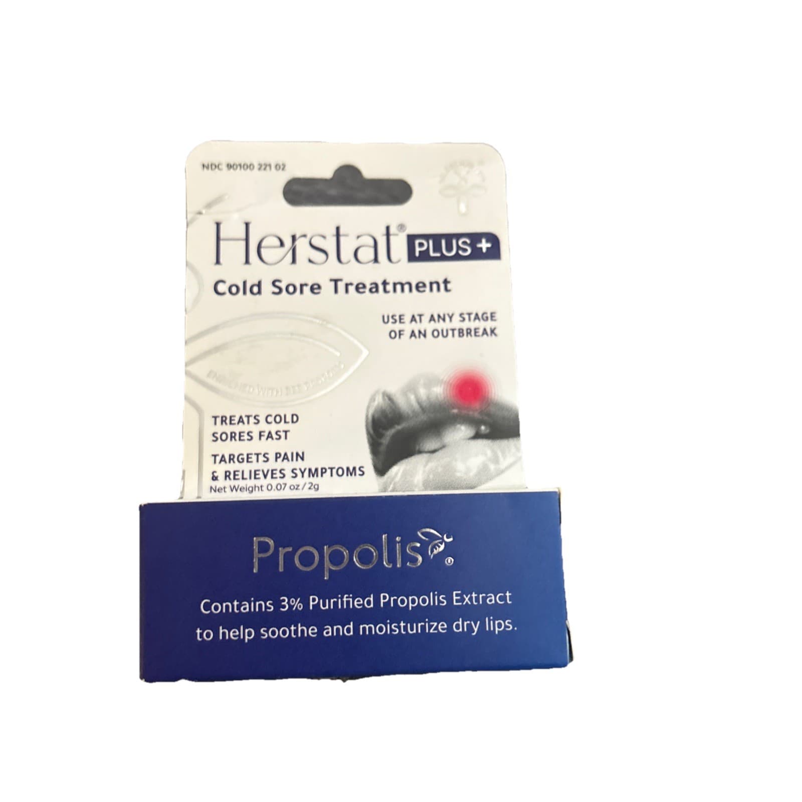 Herstat Plus+ Cold Sore Fever Blister Herpes Treatment, Exp. 11/2025