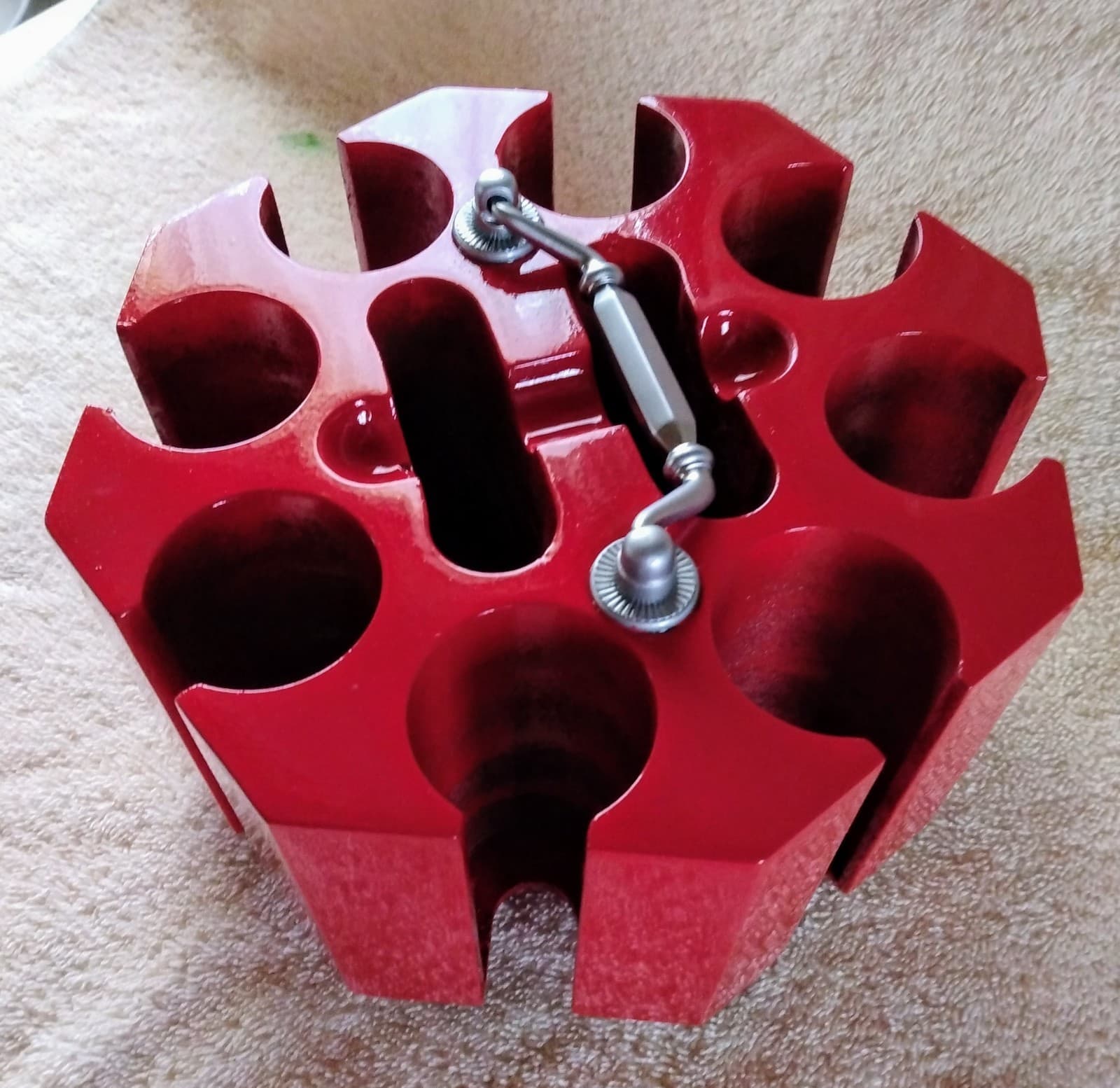 Ace Of Hearts Octagon Poker Set With Gold & Silver Marlboro Chips 4