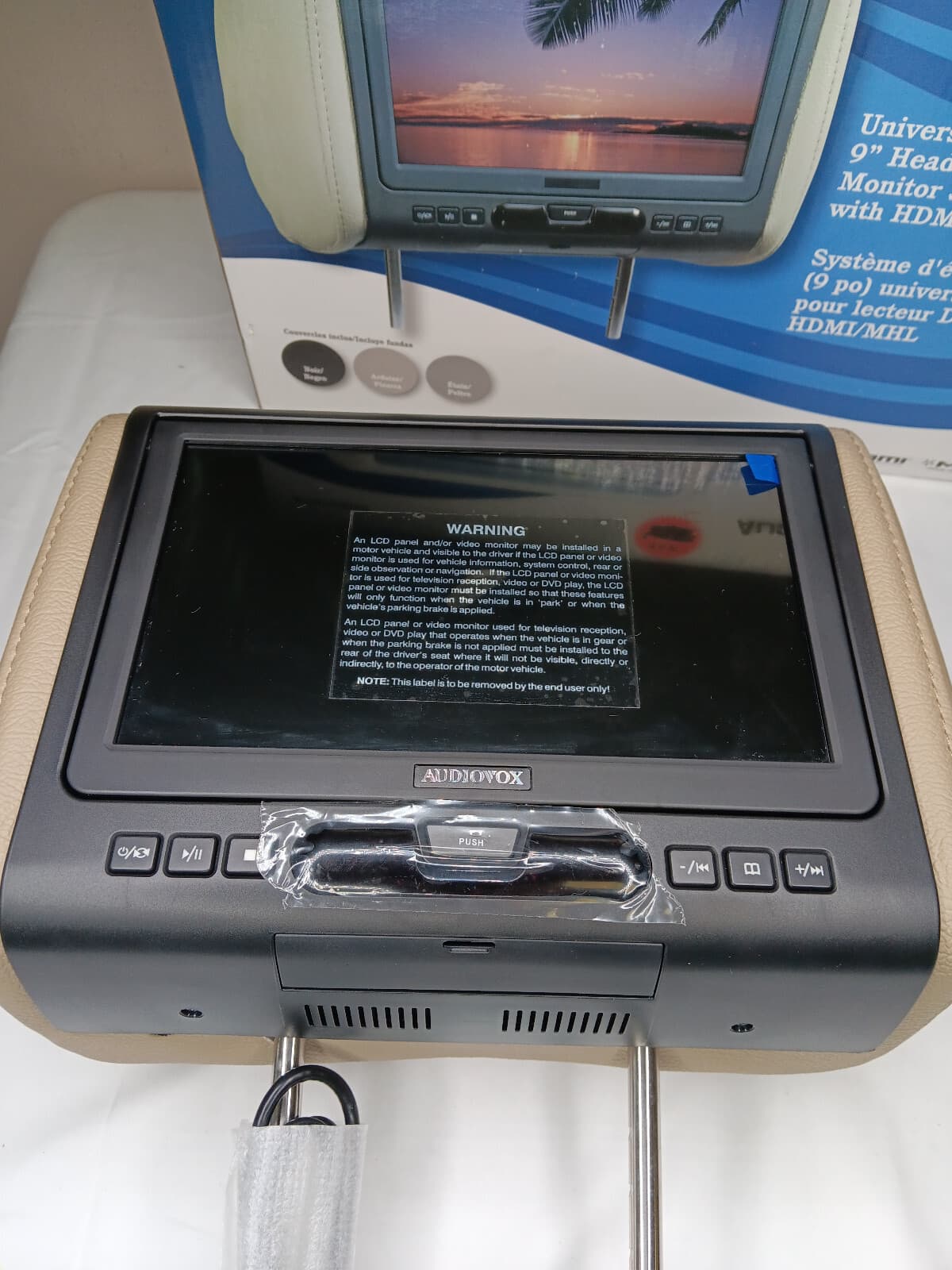 Audiovox AVXMTGHR9HD 9" Headrest HD Monitor w/ DVD Player 5