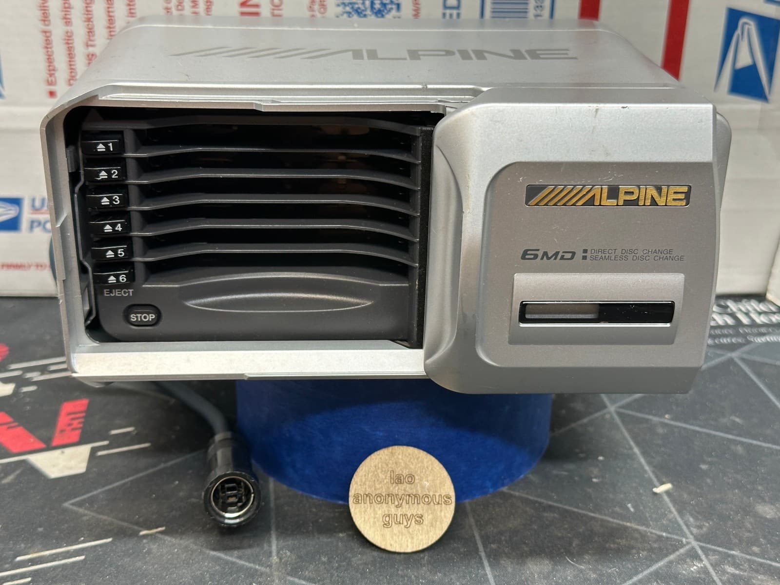 ALPINE # MHA-S670 Ai-NET MiniDisc 6 Changer Vintage Old School RESTORED #03 6