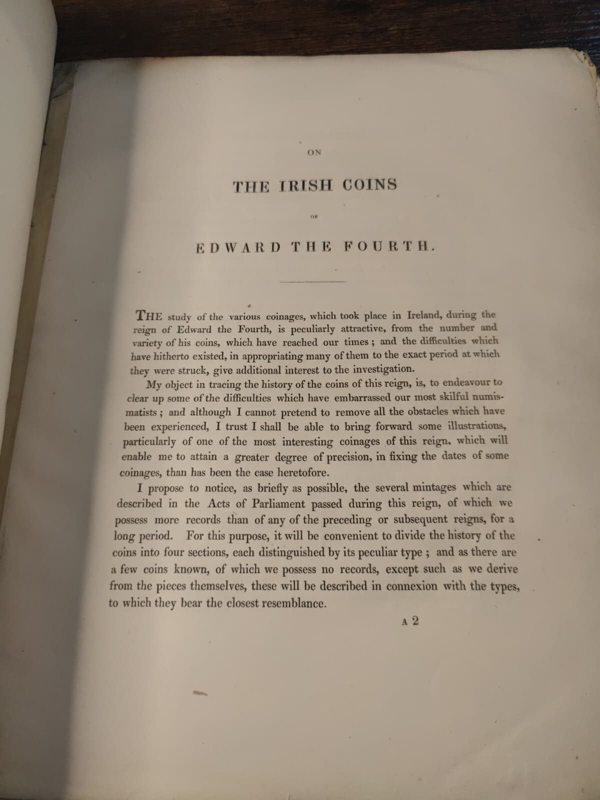 1840 Antiquarian Numismatics Book: On The Irish Coins Of Edward The Fourth 4