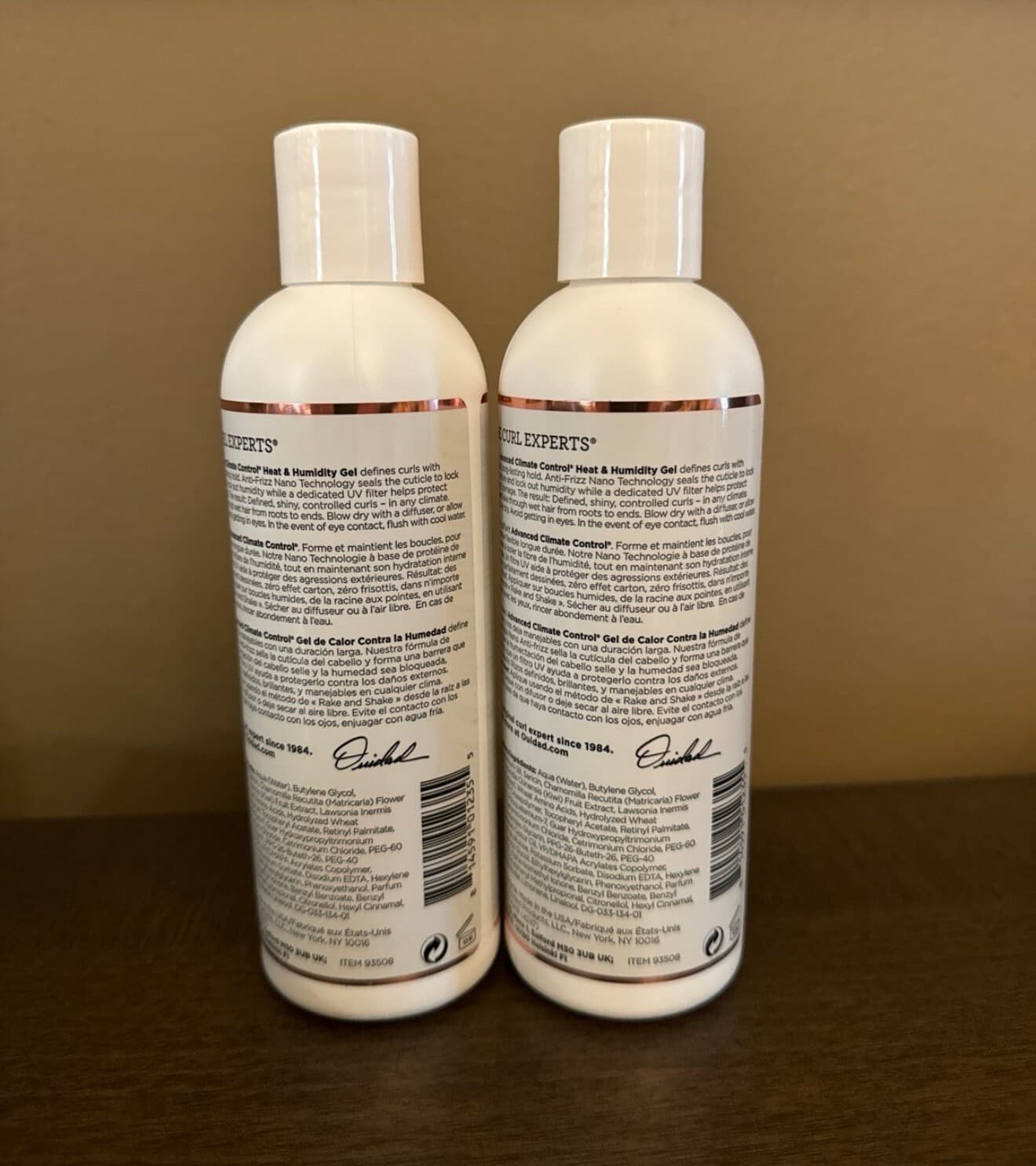 Ouidad Advanced Climate Control Control Heat & Humidity Gel 8.5 oz LOT of 2 2