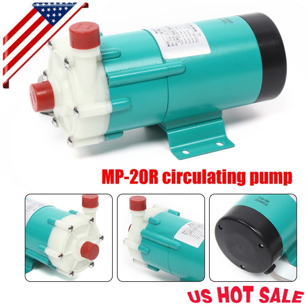 Magnetic Drive Water Pump MP-20R Industrial Chemical Water Pump 27L/min 15W 110V 2