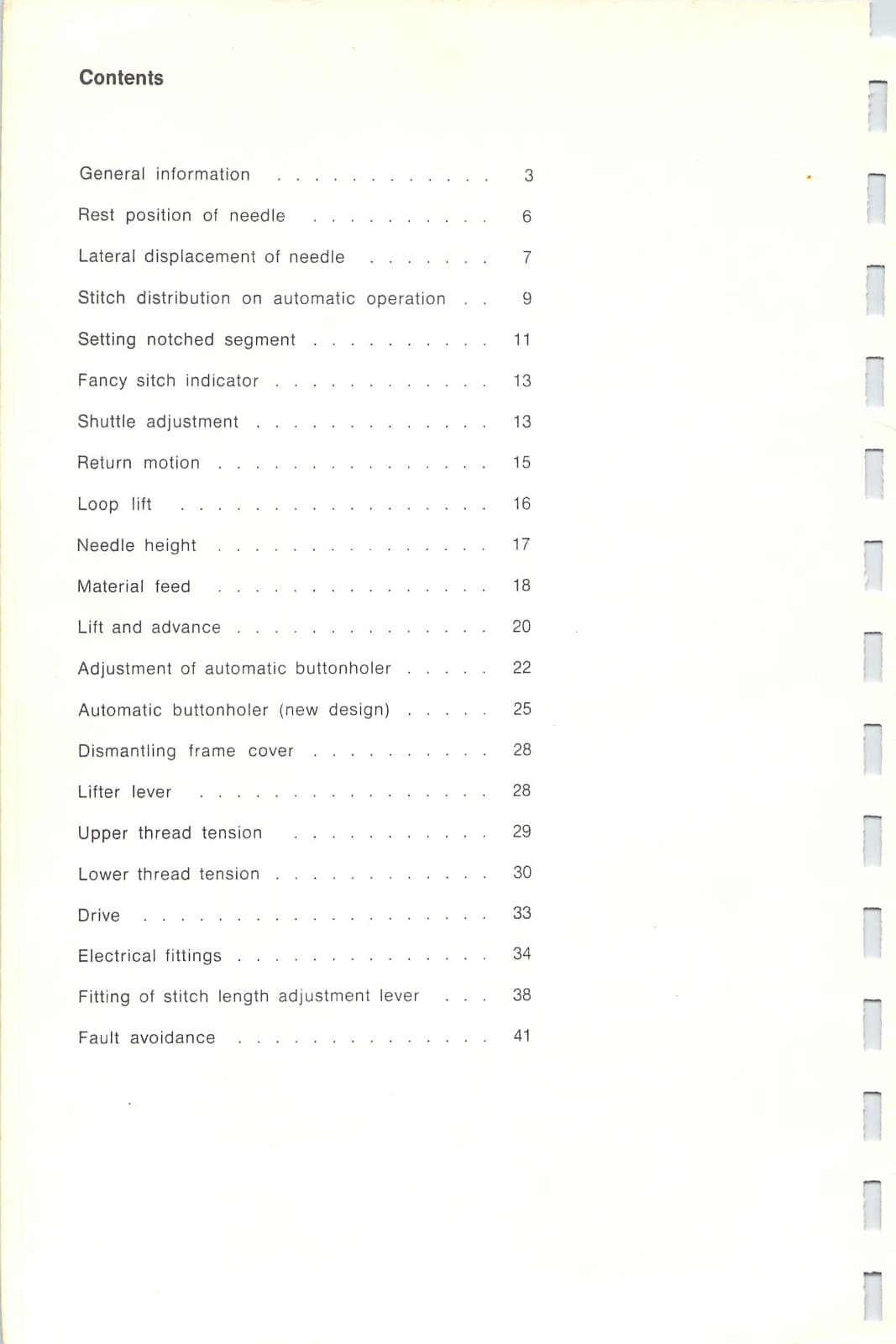 Bernina 830 831 832 Adjustment Manual: Coil Bound 48 Pages 3
