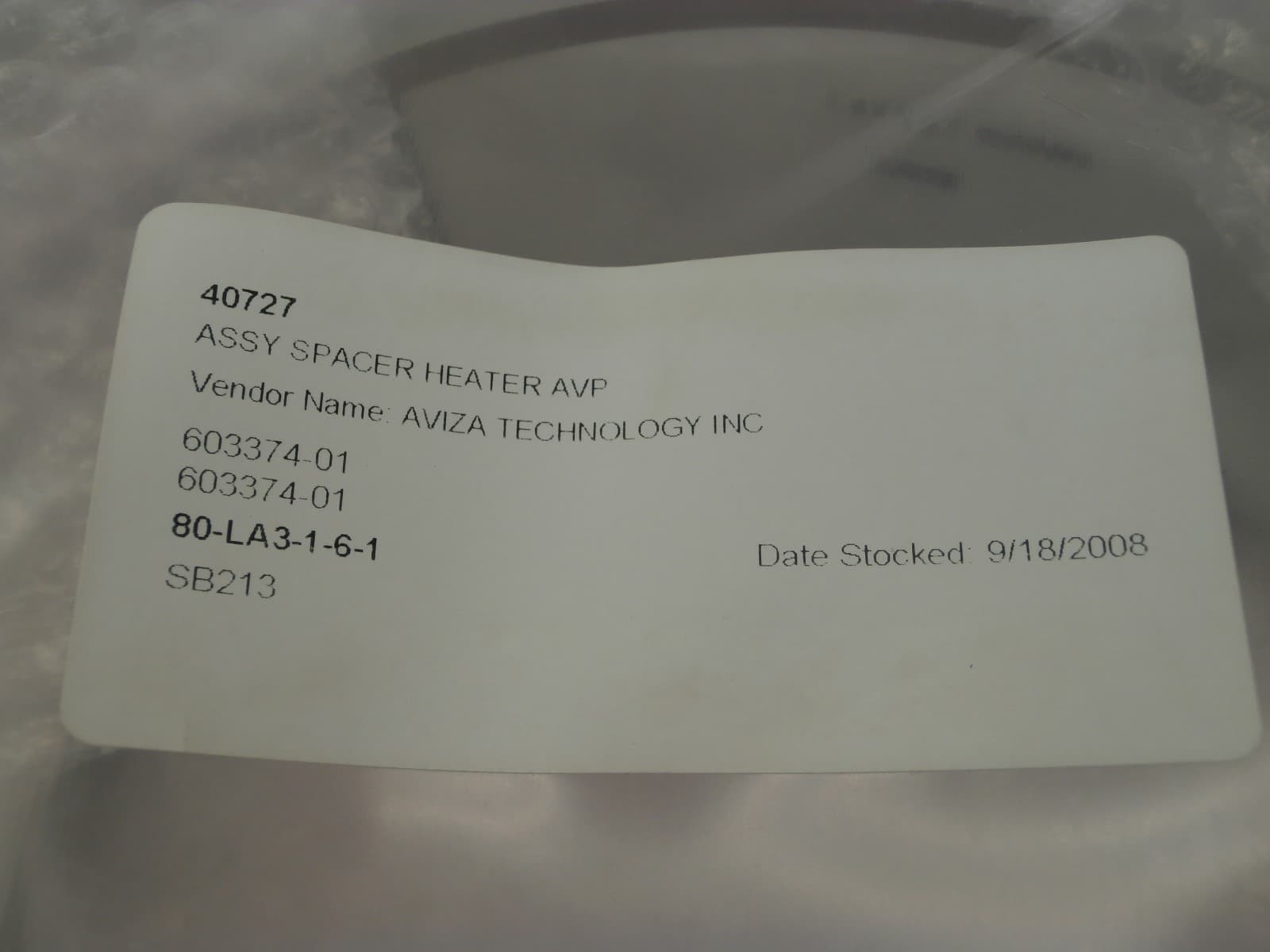Aviza Technology 603374-01 Heater Burn-In Plug Spacer Assembly Used Working 6