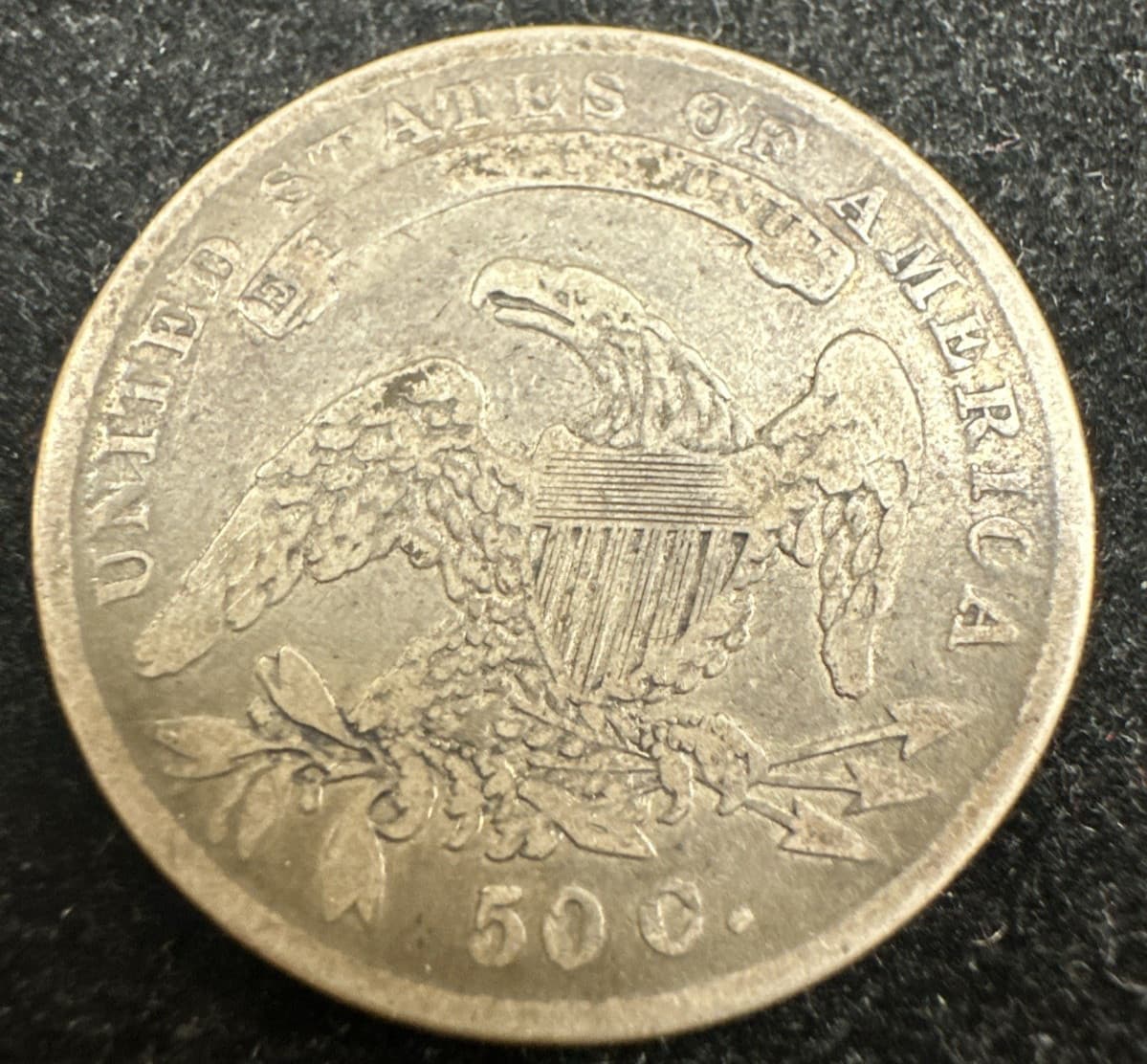 1834 Capped Bust Silver Half Dollar 3