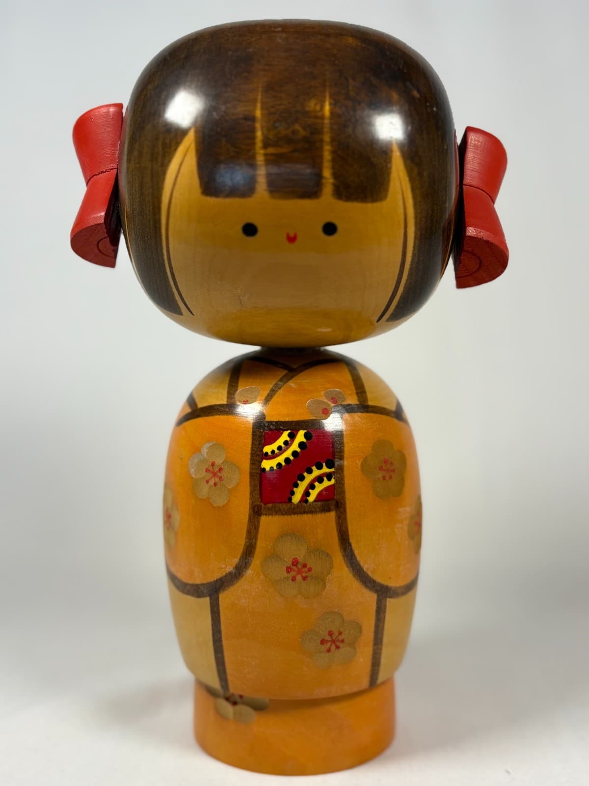 Vintage Japanese Creative Kokeshi Doll Kimono Girl 23cm Wooden Art k100 4