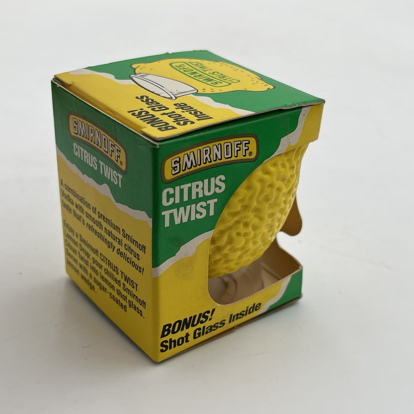 VTG New NOS Smirnoff Citrus Twist Vodka Promo Advertising Give Away Shot Glass 4