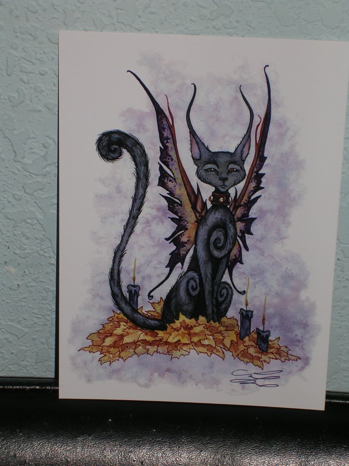 Amy Brown - Goth Kitty 2 - Mini Print - SIGNED