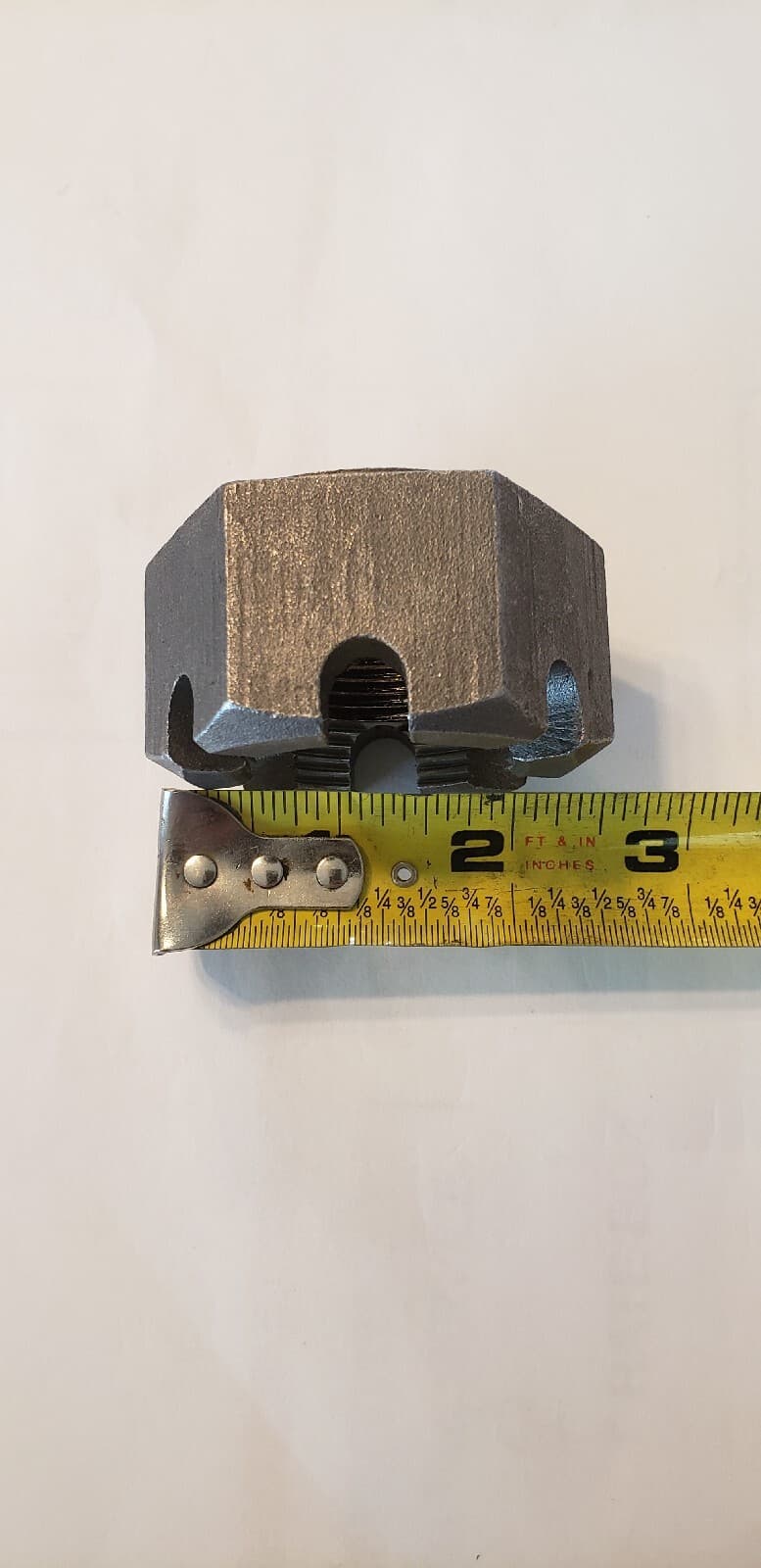 1 1/2-12 Astm A563 GR-A Slotted Hex Nut , Castle Nut 3