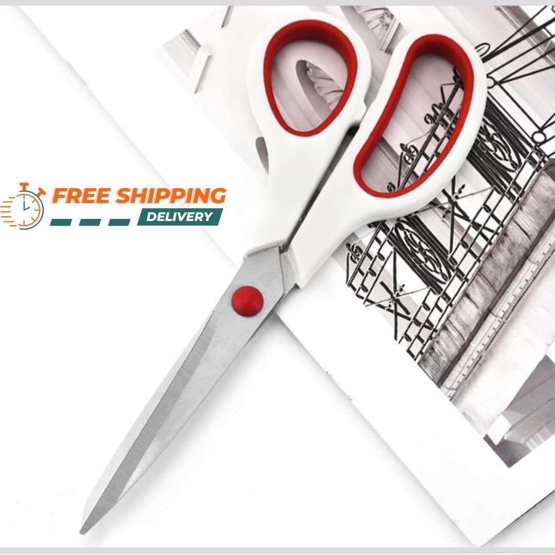 1pc Scissors MultiUse Comfortable Grip for Fabric Sewing Craft Use Home & Office 3