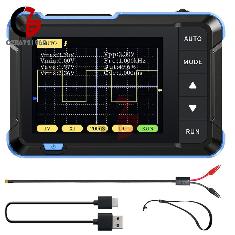 FNIRSI DSO152 Handheld Mini Oscilloscope Type-C Portable Digital Oscilloscope US 2