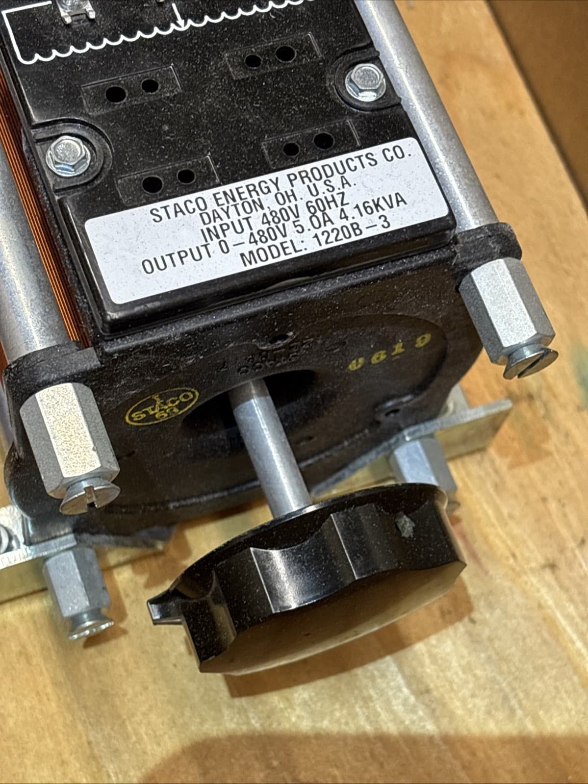 NEW Staco 1220B-3 Variac Variable Transformer; 480V, 60 Hz, 5A, 3 Phase Wye 5