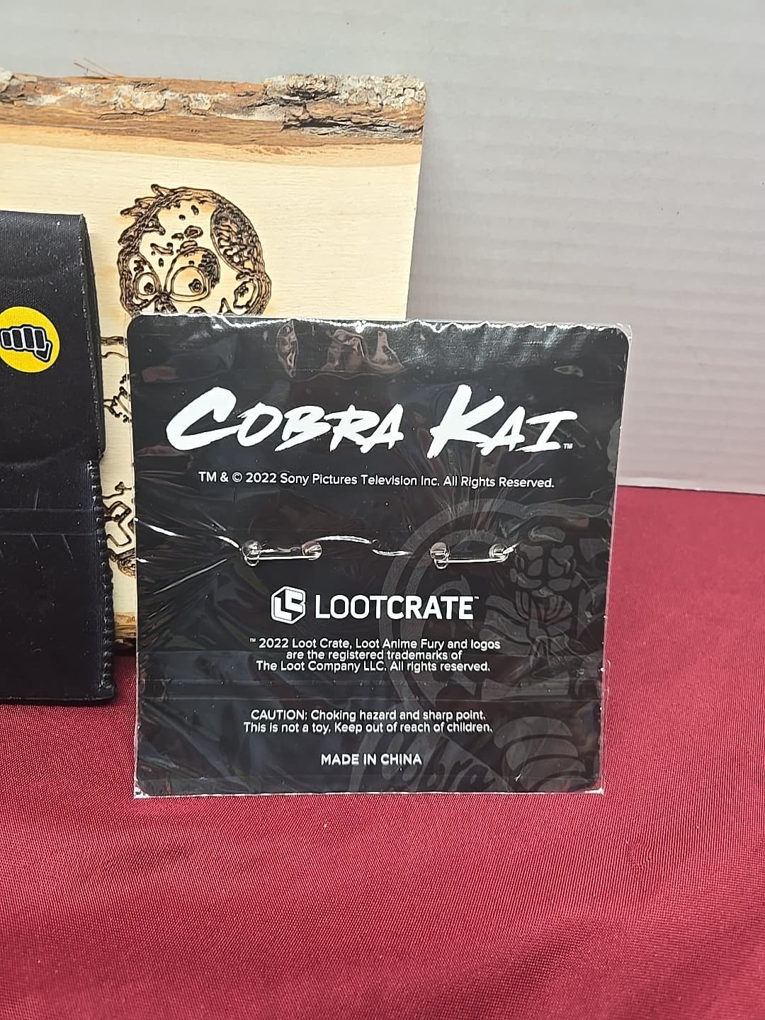 Cobra Kai Lootcrate Merch Bottle Coozy & Set Of 2 Pins 2022 5