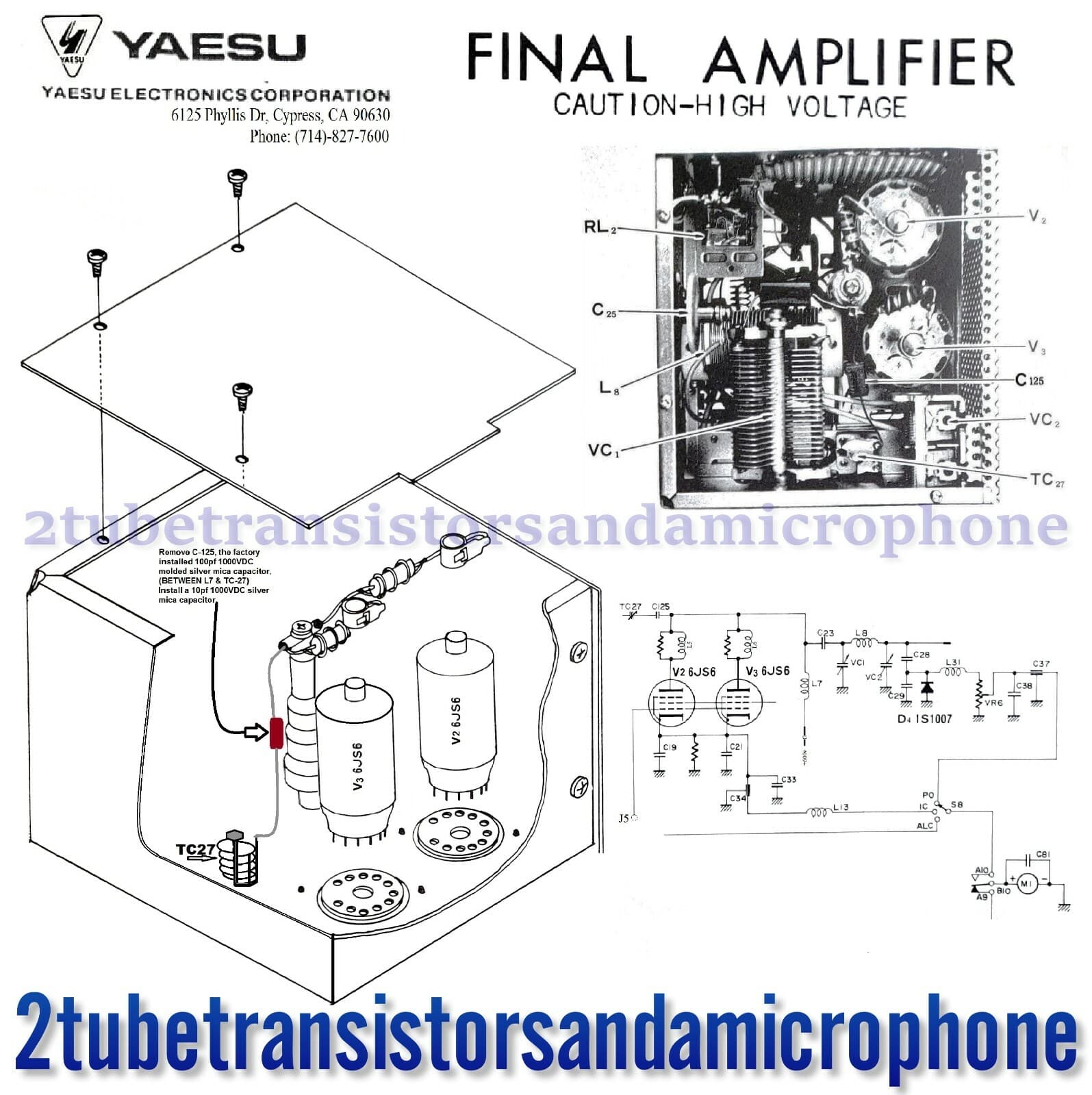 10pf 1kv MICA CAP NEEDED FOR NEUTRALIZING USA 6JS6 TUBE FT-101 B E EE EX F FE FX 5