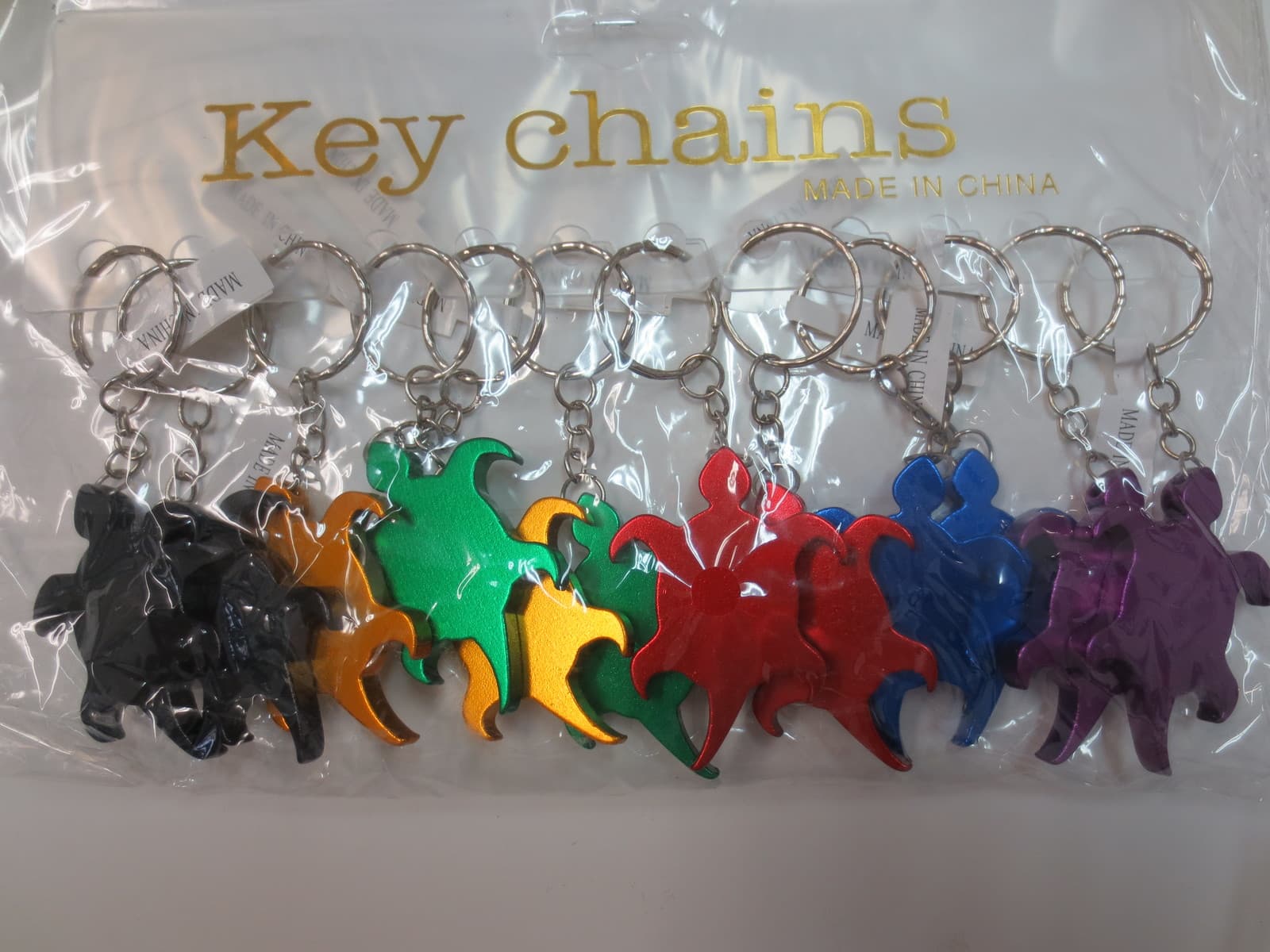 Lot of 12 pc Turtle Keychain Key Chain Bottle Opener / Free Shipping