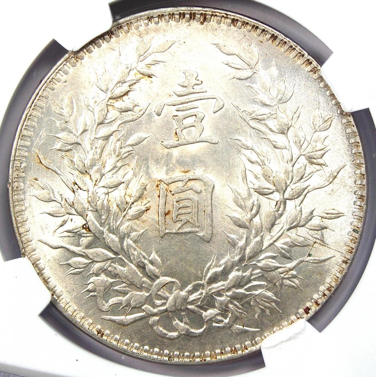 1921 China YSK Fat Man Dollar LM-79 - Certified NGC Uncirculated Detail (UNC MS) 4