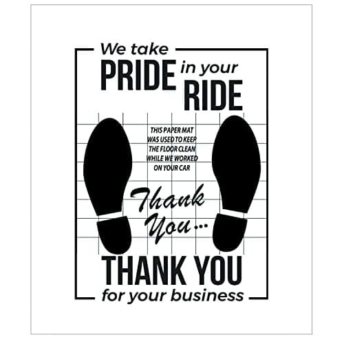 White Car Paper Floor Mats : Pcs Disposable Floor Cars Auto Vehicles 50 2