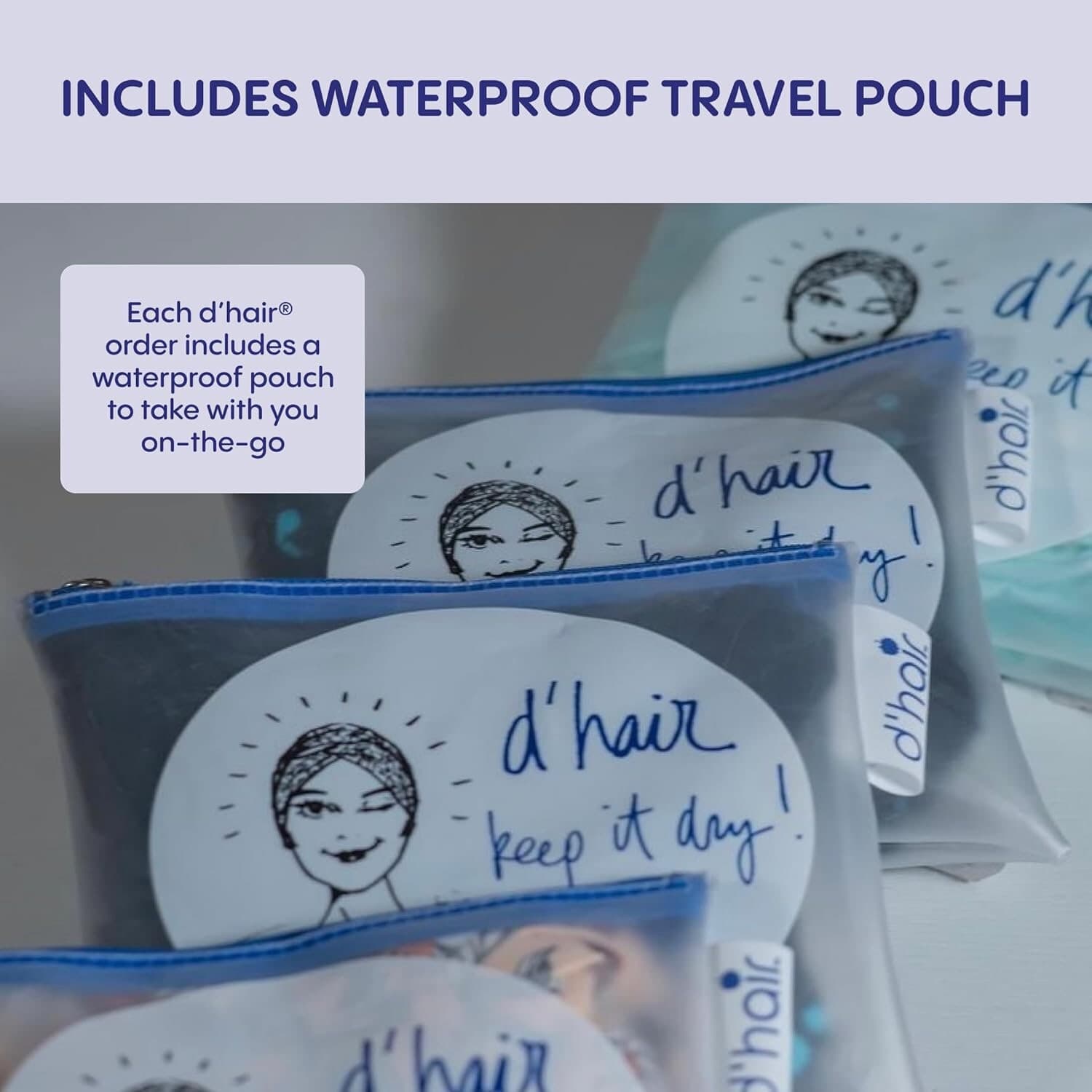 Swim Turban Water Resistant UV Protection for Long Hair Humidity Protection Cap 6