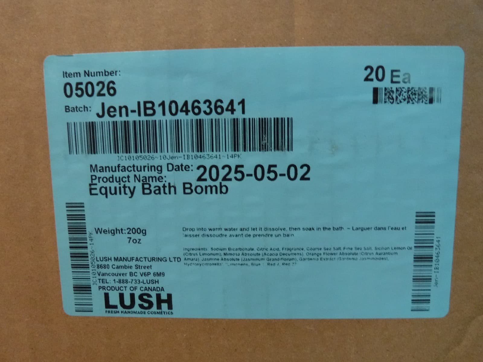 lush bath bomb 4-variety pack-2 ( refer to pictures for name ) 6
