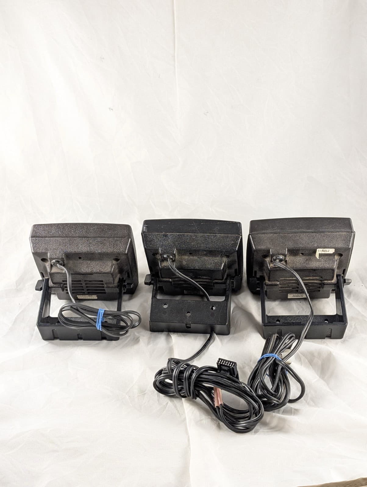 Lot of 3 Motorola Radio External Amplifier Speakers HSN4109A HSN4018B & HSN6001B 5