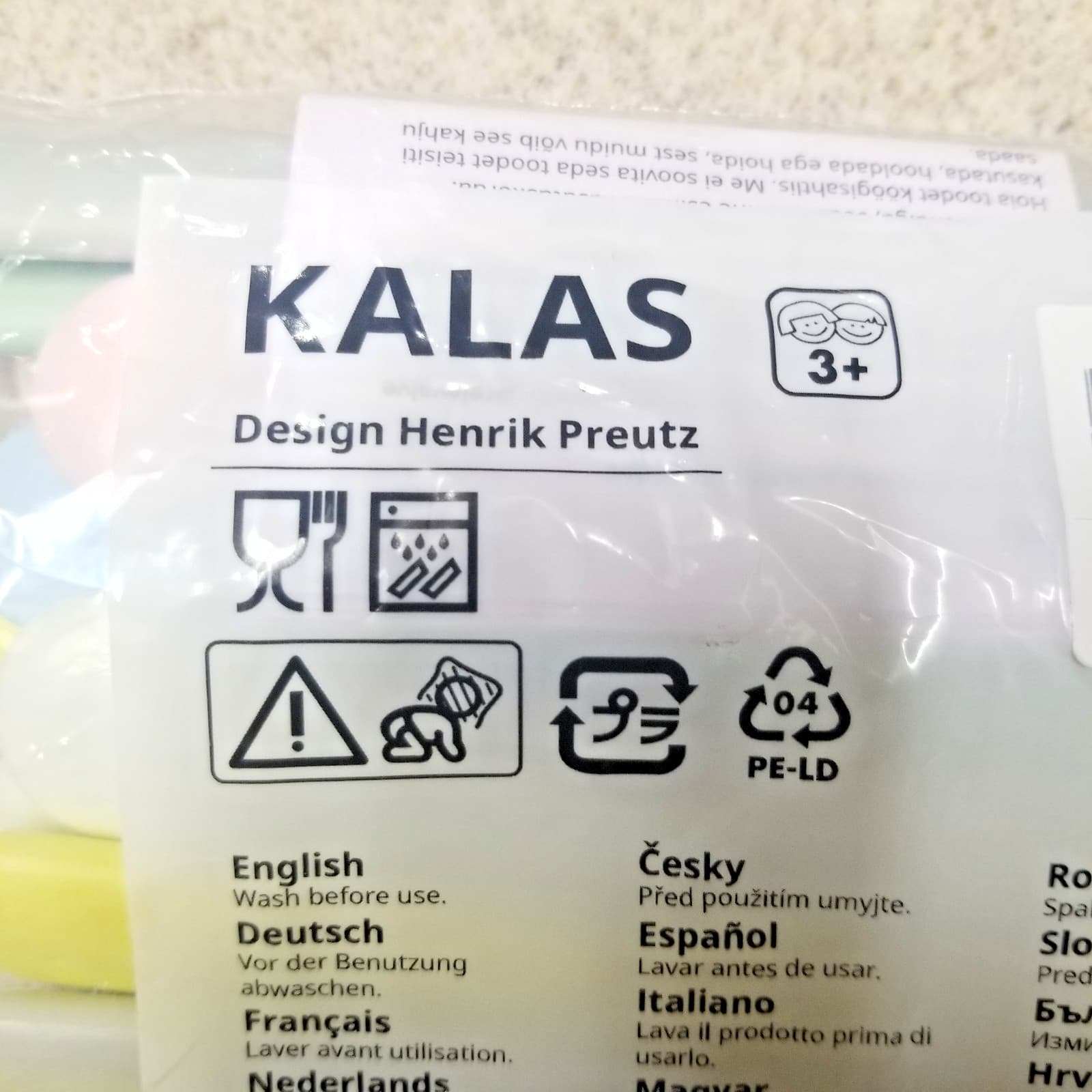 IKEA Kalas Kids 18pc Spoon Fork Knife Set BPA-Free Plastic Pastel Utensil Set 4