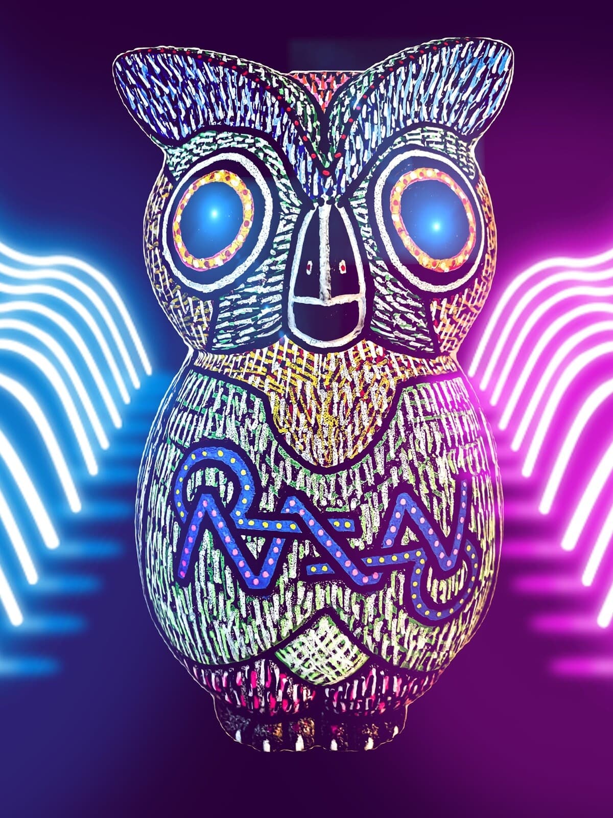 Mr. Owl #1 NFT from the Rogue NFT Collection by RabidArtWork 1 of 1 2