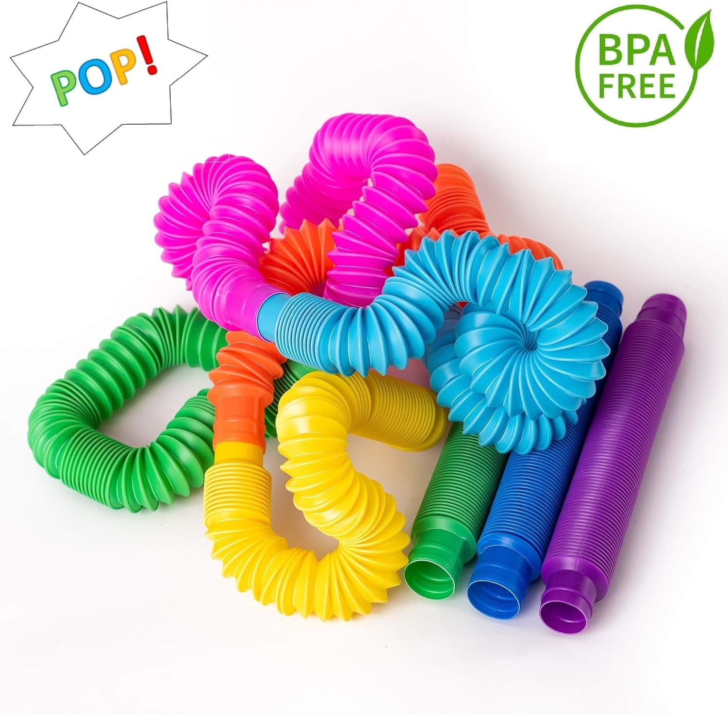 Nutty Toys Pop Tubes - Sensory - Endless Creativity & Fun for Kids Large  4