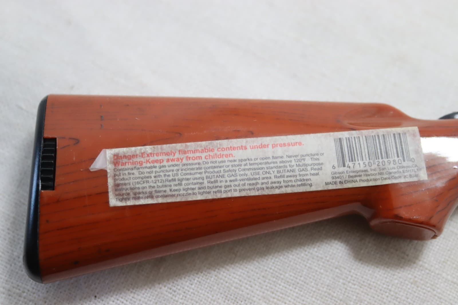 Rifle Lighter for Butane - Rifle has Scope 15" Long 3