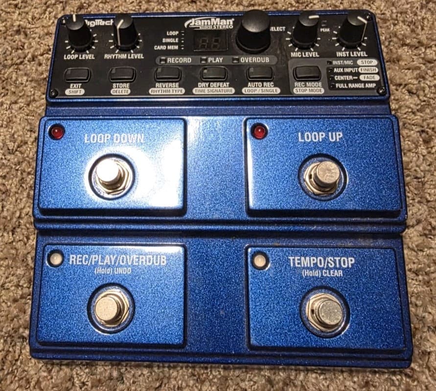 DigiTech JamMan Stereo Looper/Phrase Sampler JML2V-01 Tested NO POWER CORD 2