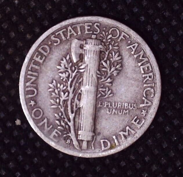 1945-S Mercury Silver Dime 10(C) "Micro S" Variety 2
