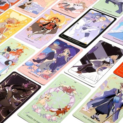 Anime Tarot Deck Mini by Natasha Yglesias. Full 78 Card Mini Deck 4