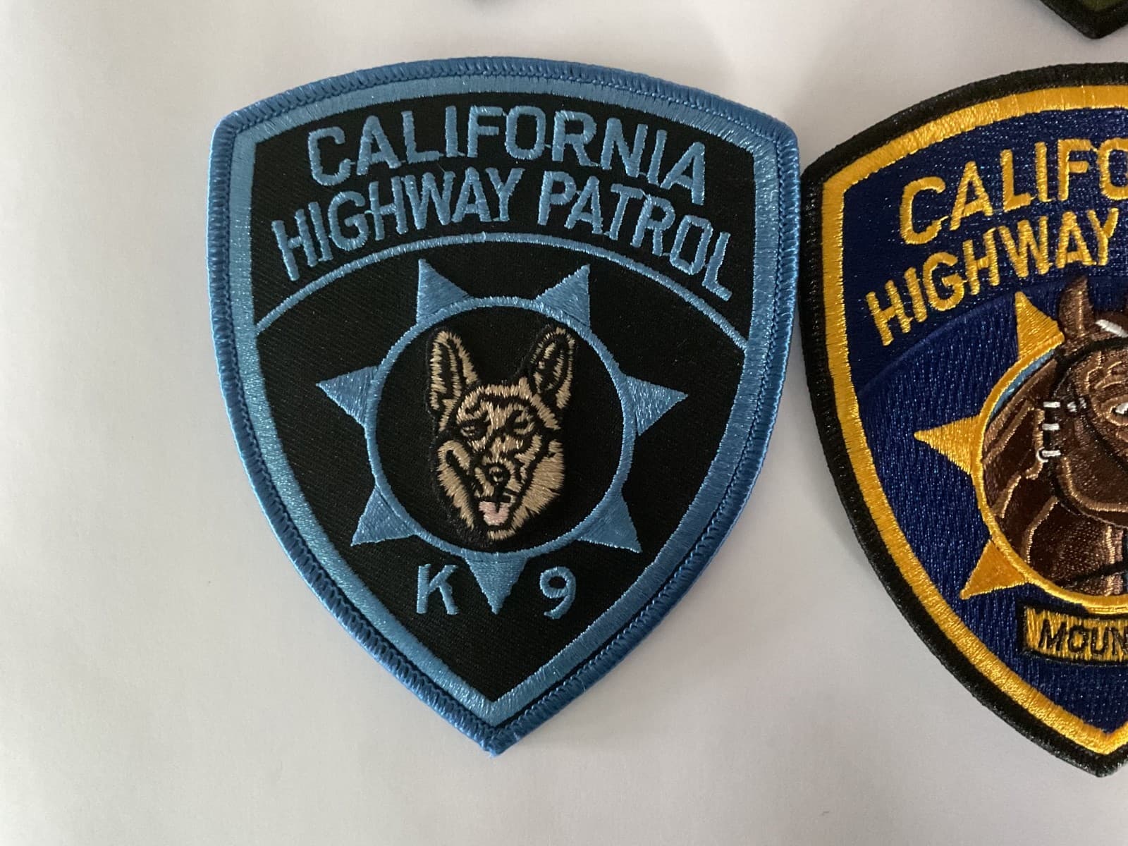 California Highway Patrol collectable Patch 8 pieces great Set new full size 5