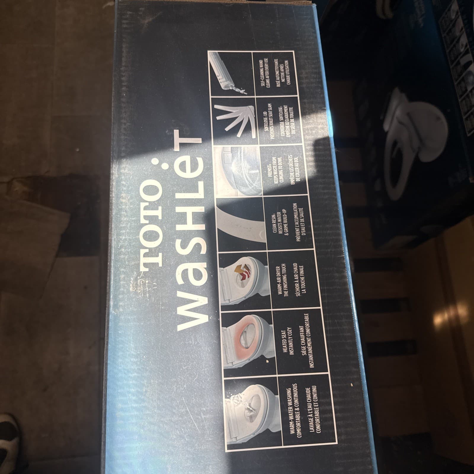 TOTO Washlet Elongated Bidet Seat with SoftClose Lid T1SW2491#01 Remote Control 5