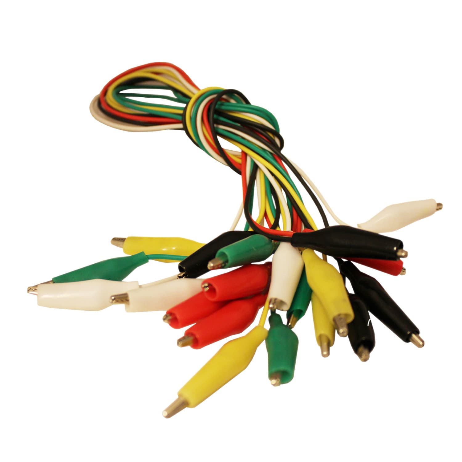 CompStudio 10Pcs 50cm Alligator Crocodile Clip Jumper Probe Lead Test Wire Small 2