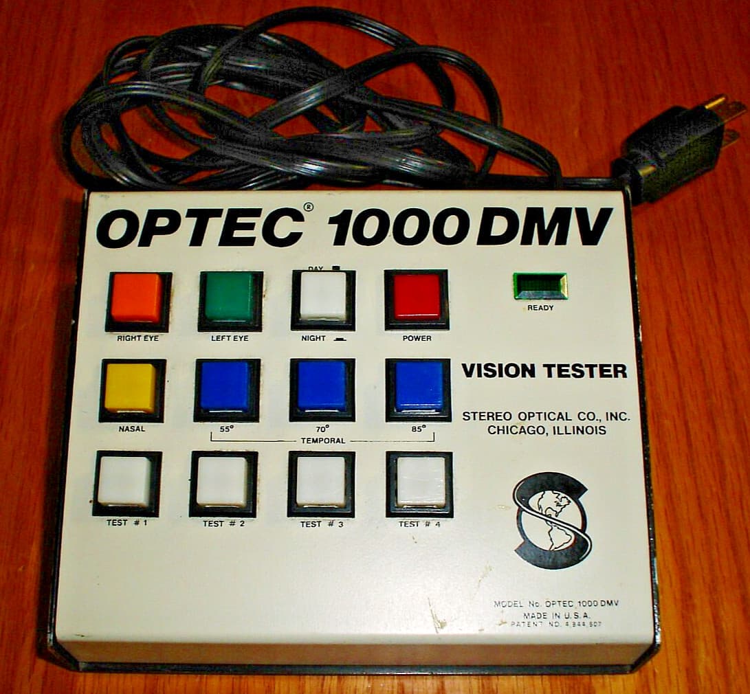 Stereo Optical OPTEC 1000 DMV Keypad Control for Vision Screener Tester 1000DMV