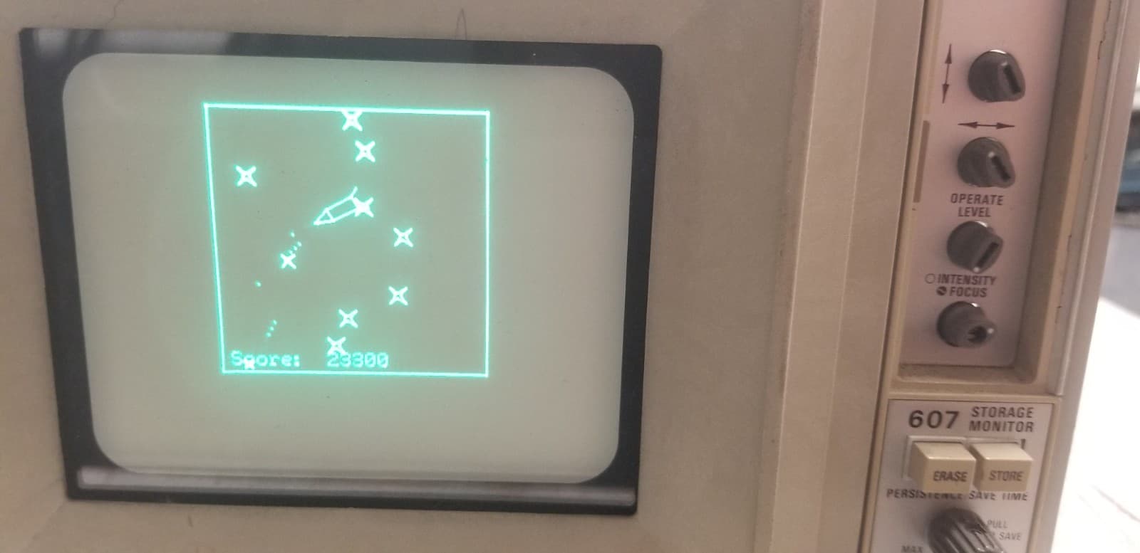 Vector Display XYZ PERFECT Tektronix 607 X-Y and Z brightness Store mode or RT