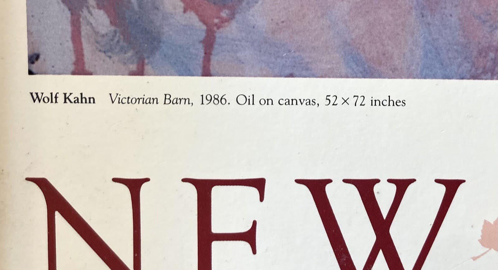 FRAMED New England Bach Festival Fall 1986 Poster Limited # 468 Wolf Kahn 4