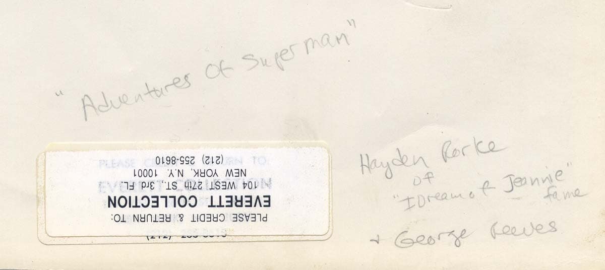 George Reeves 1953 Adventures Of Superman 8x10 Original Hayden Rorke CLARK KENT 2