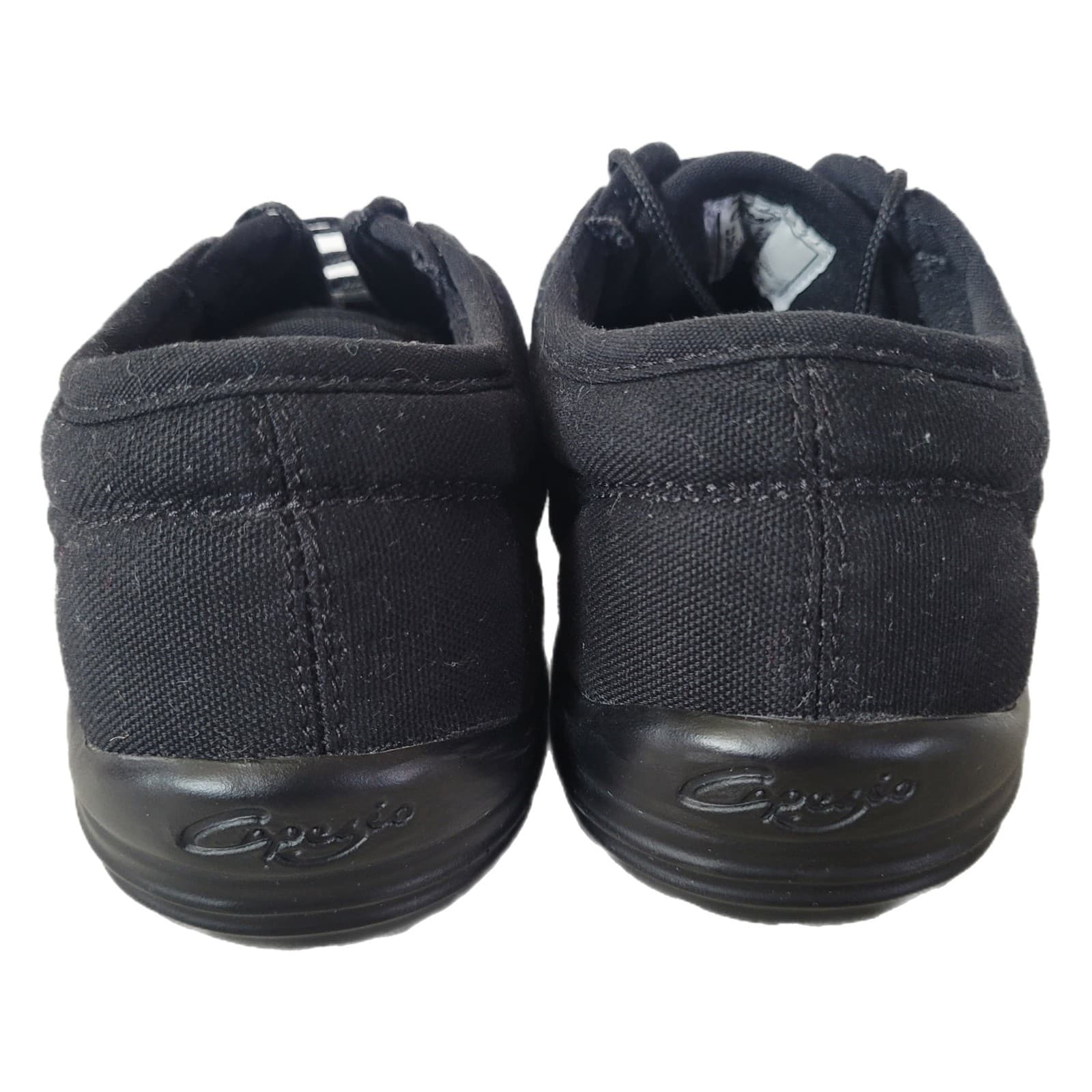 Capezio Women's Black Canvas Low Top Dance Jazz Hip Hop Sneakers Shoes 7 4