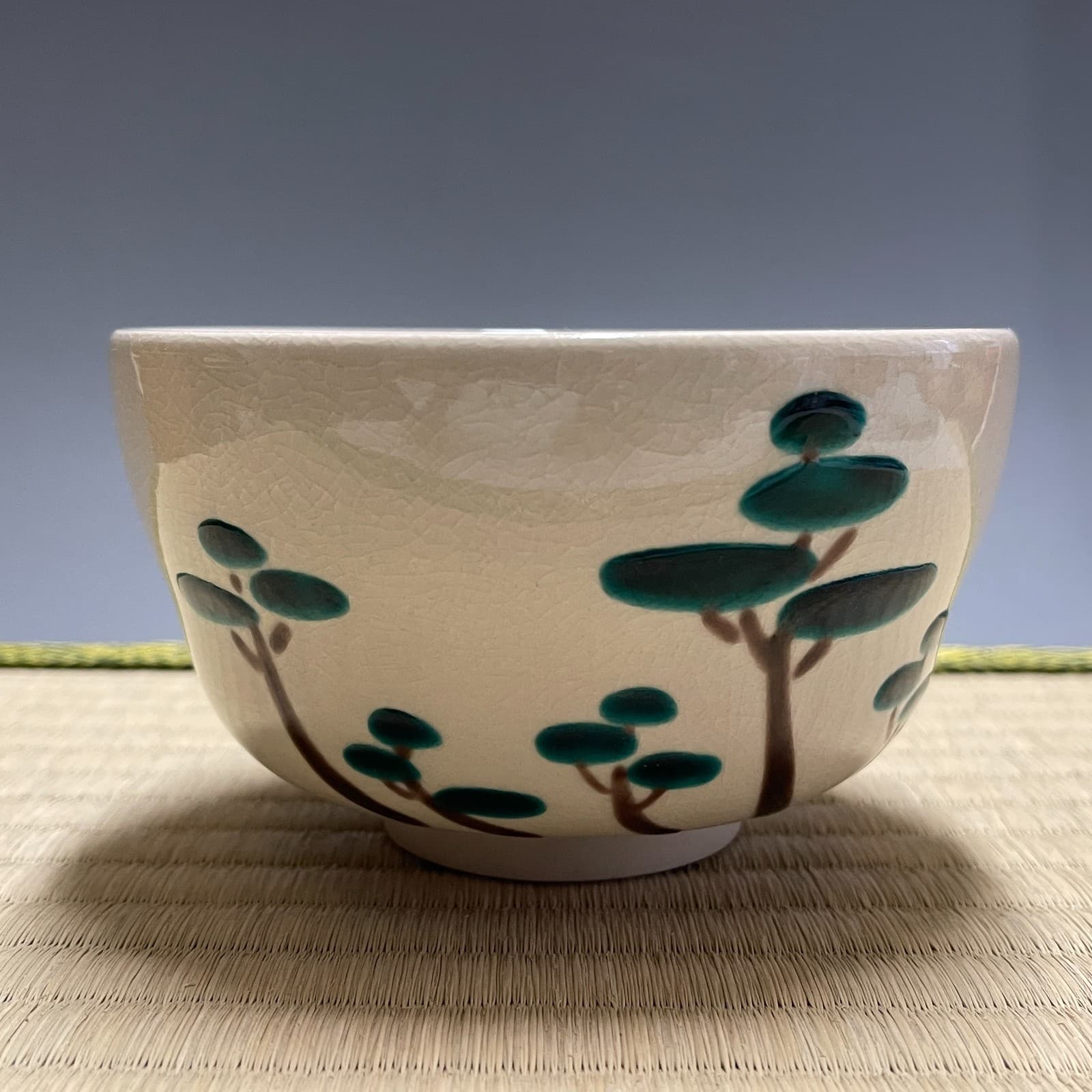 Tamekichi Mitsui / Kutani Ware A843 : Japanese Pottery Chawan Matcha Tea Bowl 2