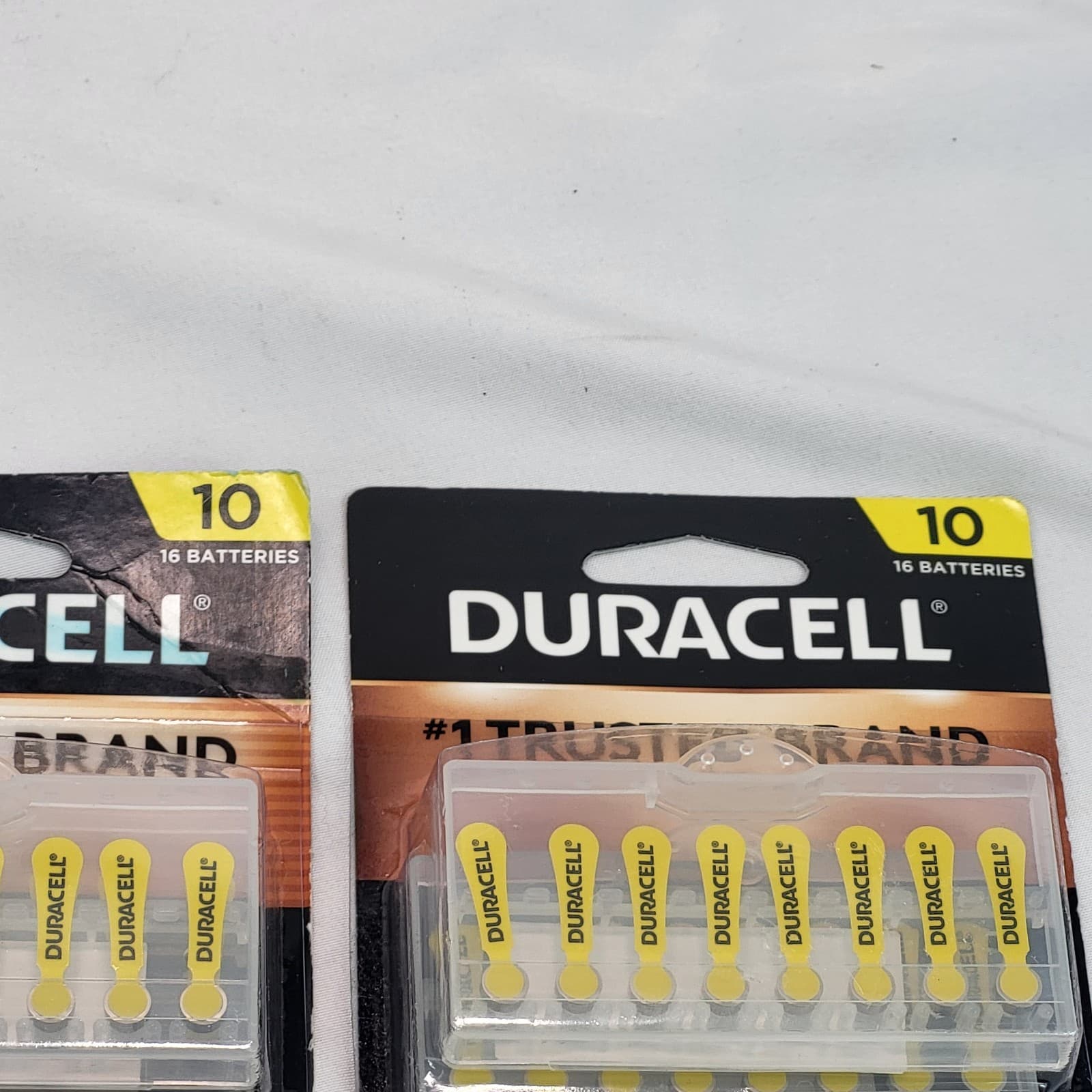 Duracell Hearing Aid Batteries Size 10 Yellow Tab 32 Total Exp 2025 2026 2