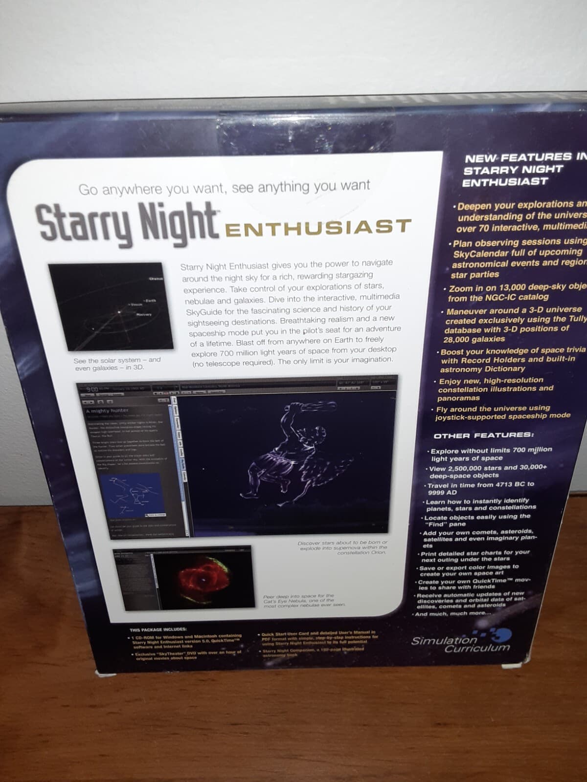 STARRY NIGHT ENTHUSIAST Windows/Mac 6.3 Version CD-ROM, DVD and BOOK New, Sealed 2