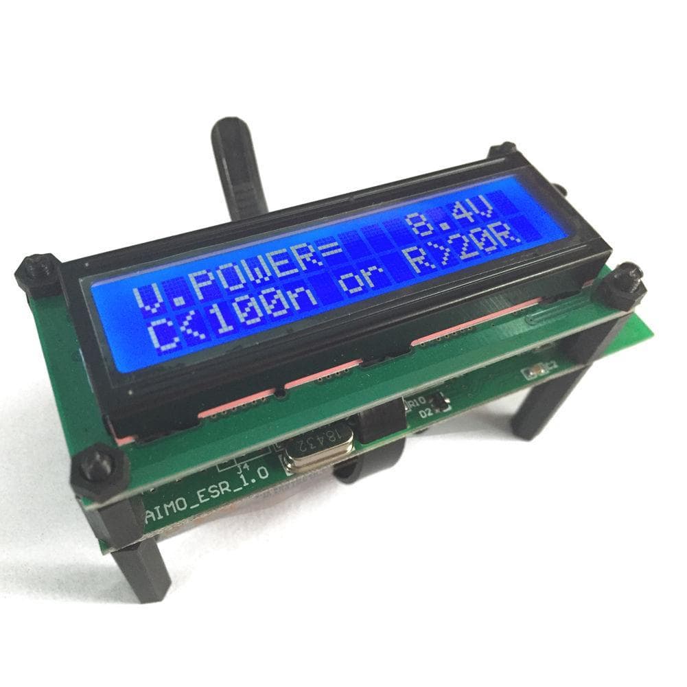 AideTek ESR01 LCR Tester Capacitance Equivalent Resistance Meter with test leads 4