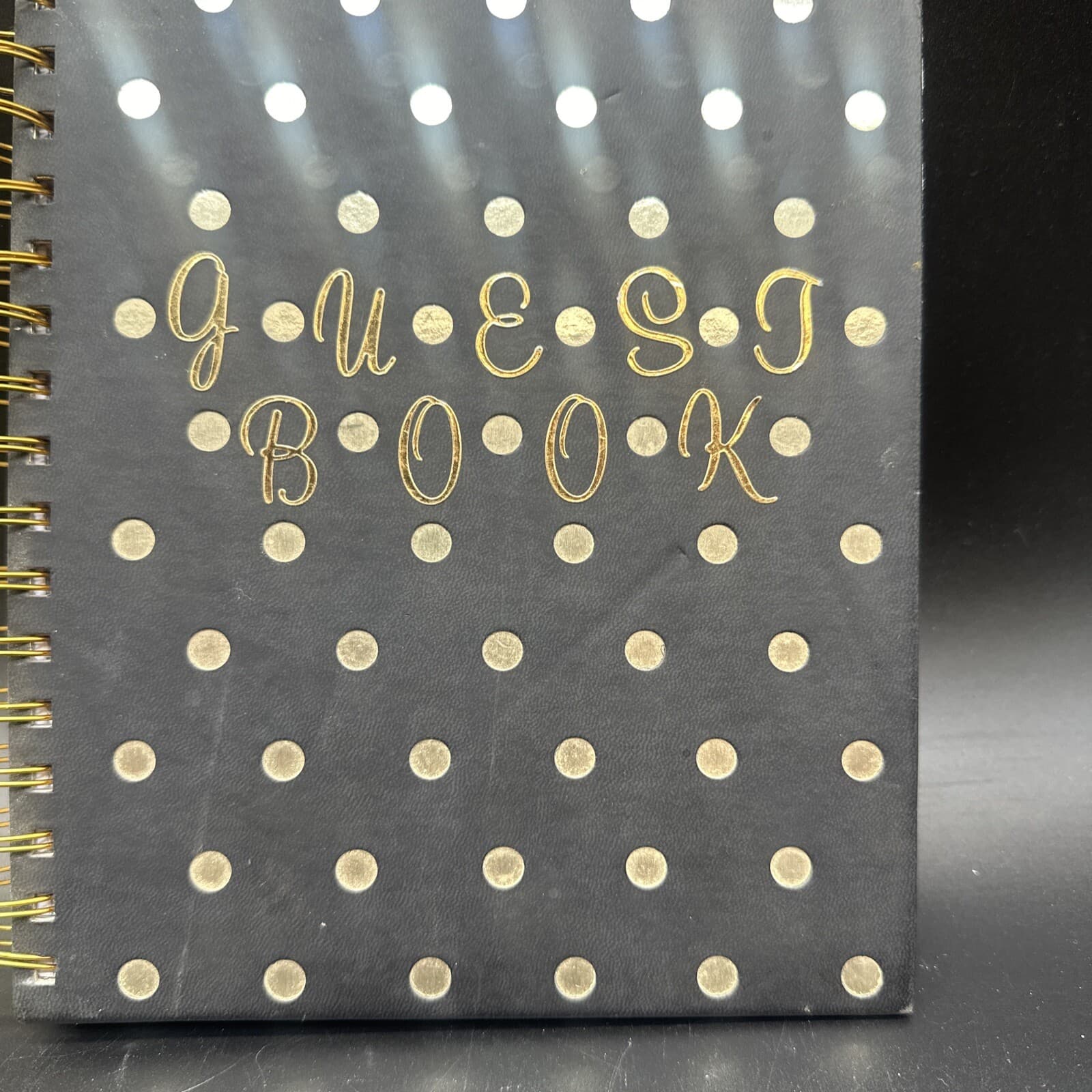 Guestbook, weddings, parties, Church Polkadot 8”x 7” 2