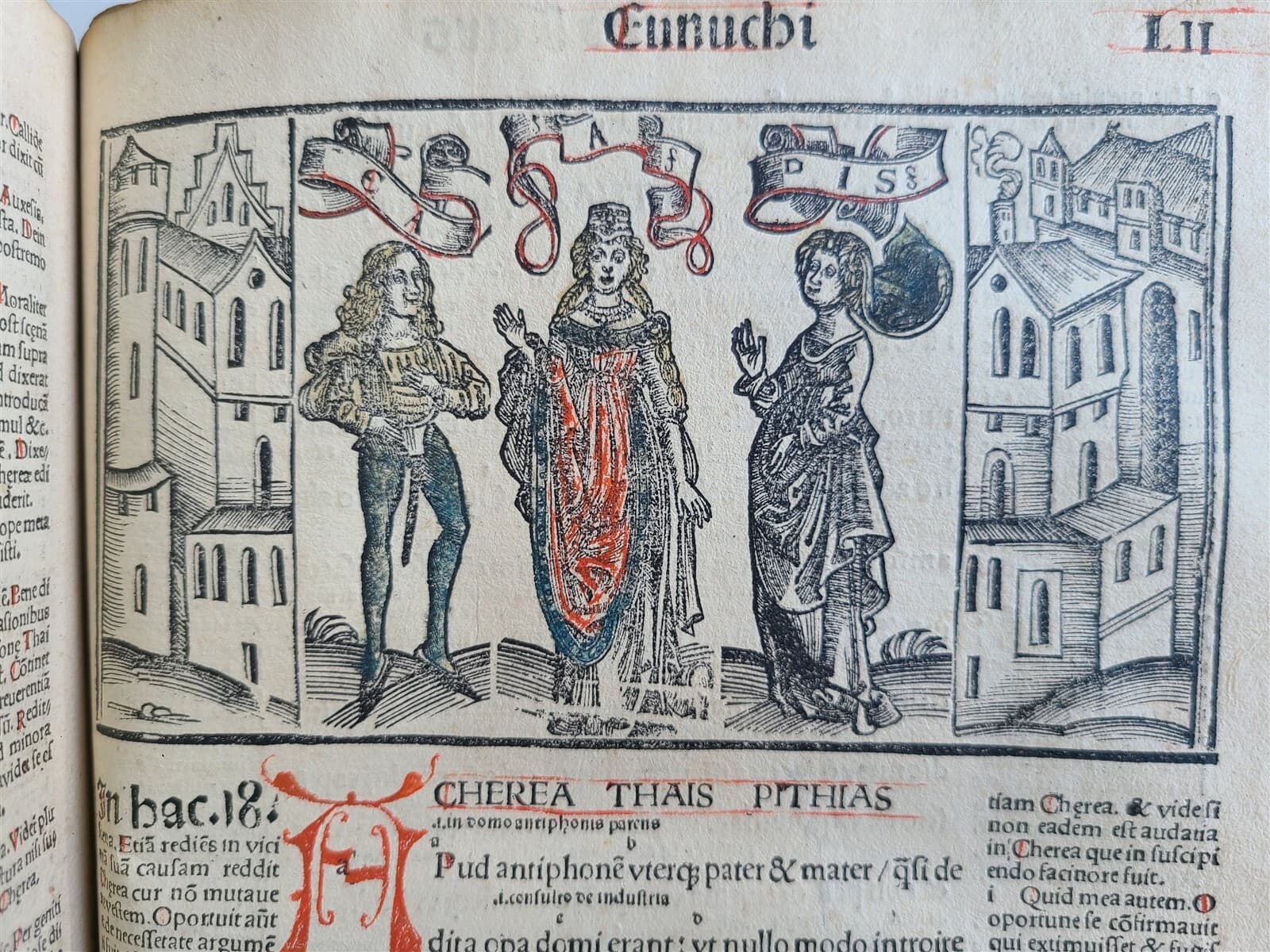 1499 INCUNABULA FULLY ILLUSTRATED COMEDY by TERENCE antique RARE INCUNABLE 4