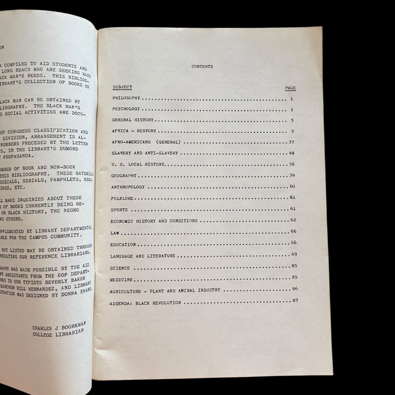 1960's "Black Bibliography" Reference Guide History Education Books Vintage 4