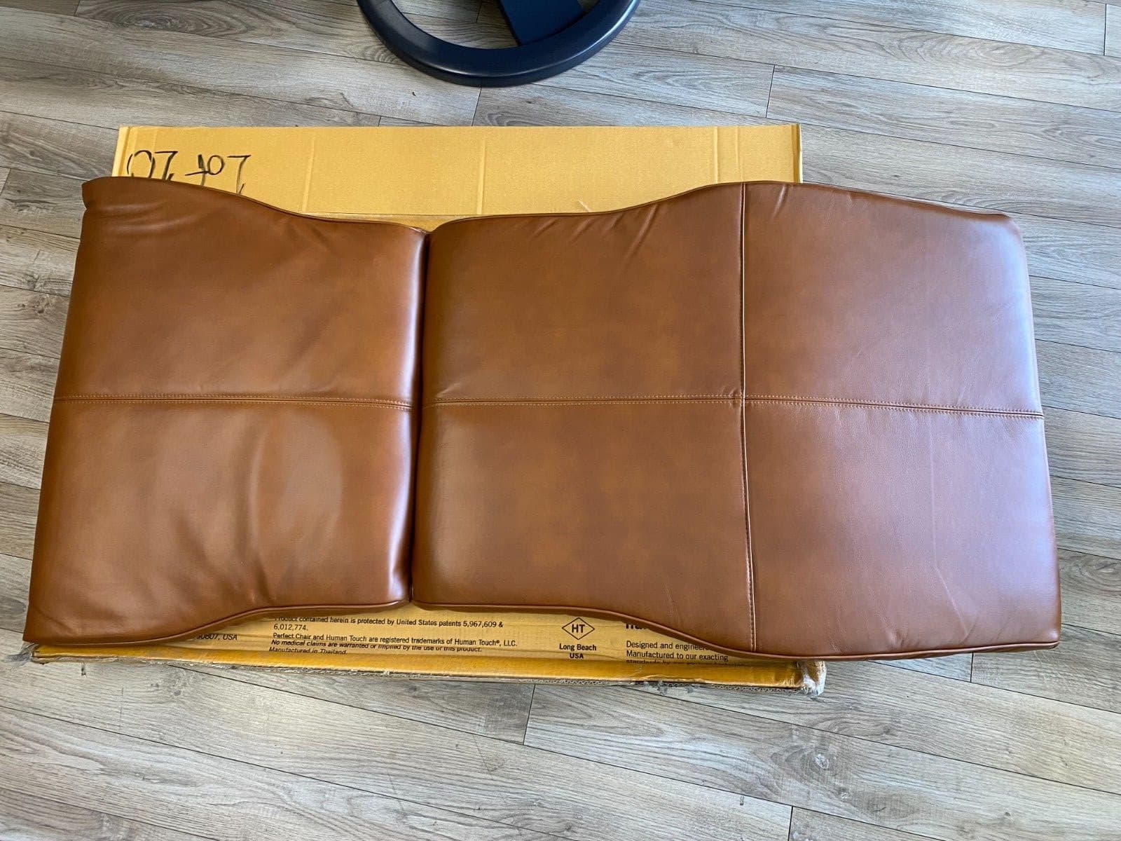 HUMAN TOUCH PC-410 PC-510 PERFECT CHAIR Body Pad Set Only Cognac Premium Leather